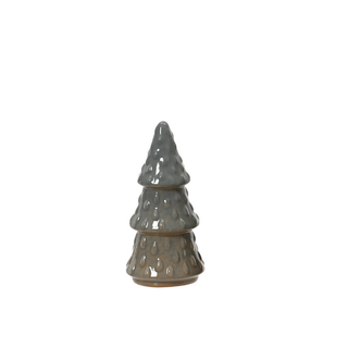 Brown Three Teir Embossed Christmas Tree 15cm
