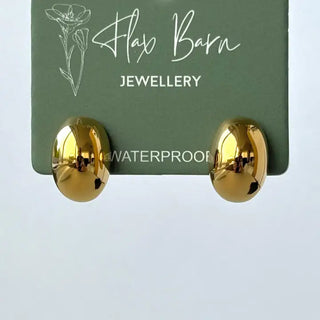 Tarnish Resistant Pebble Studs