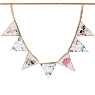 Mini Farm Animals Flag Bunting