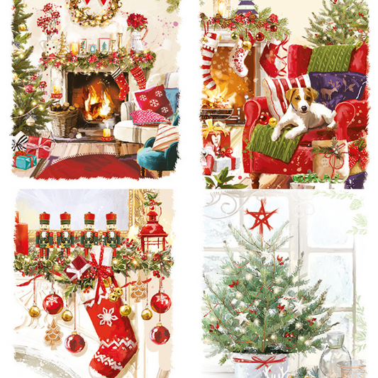 Cosy Christmas Cards, Box Of 24