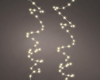 Micro LED Silver String Lights with Twinkle Warm White 378LED