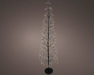 Micro LED Black Iron Christmas Tree 5ft