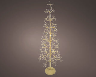 Micro LED Gold Iron Christmas Tree 4ft