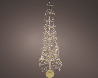 Micro LED Gold Iron Christmas Tree 5ft