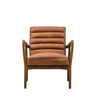Datsun Armchair Vintage Brown Leather