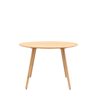 Hatfield 1.1m Round Dining Table Natural