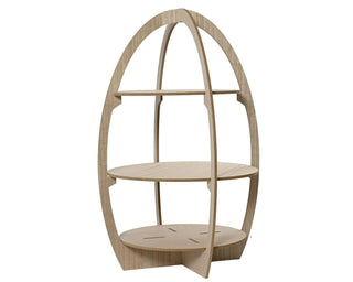Egg Shaped Wooden Display Piece