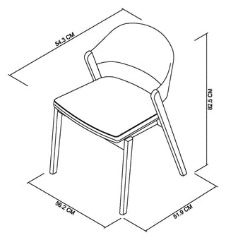 Vega Scandi Oak Dining Chair