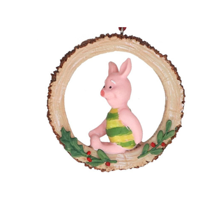 Piglet in Tree Wreath Tree Decoration