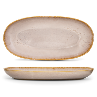 Cream Amazonia Oval Serving Platter Large