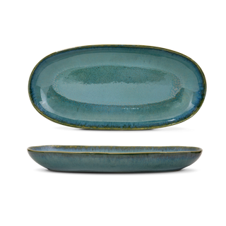 Green Amazonia Oval Serving Platter Medium