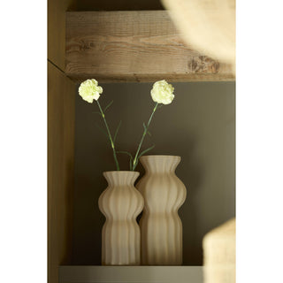 Terento Matt Sand Glass Vase 33.5cm