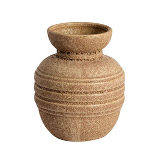 Arpino Ceramic Matt Light Brown Deco Vase