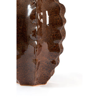 Arefu Deco Ceramic Vase Terra Brown 34cm