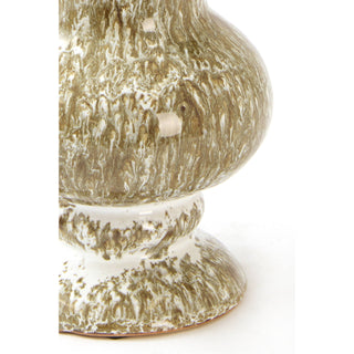 Cepari Cream Olive Green Deco Vase 25cm