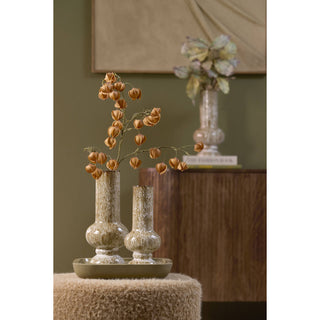 Cerpari Cream Olive Green Deco Vase 29cm