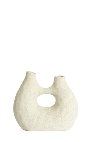Katha Matt Cream Small Vase