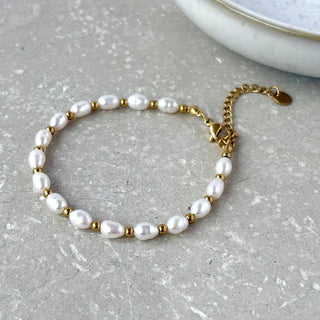 Tarnish Resistant Freshwater Pearl Bracelet