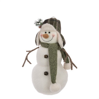 Snowman In Trapper Hat 42cm