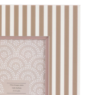 Stripe Photo Frame Olive & Fern 6x4"