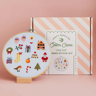 Colourful Beginner Christmas Cross Stitch Kit