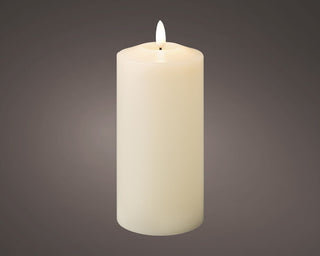 LED Wick Church Candle Cream 17.5cm