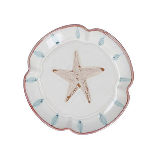 Starfish Stoneware Fluted Plate 16cm