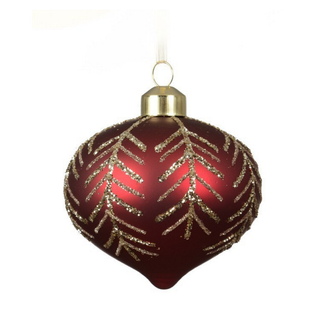 Matt Oxblood Gold Glitter Branch Onion
