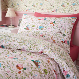 Fairytale Double  Duvet Cover Set Pink