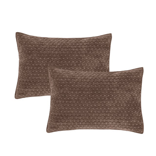 Attica Velvet Chocolate Pillowsham Pair