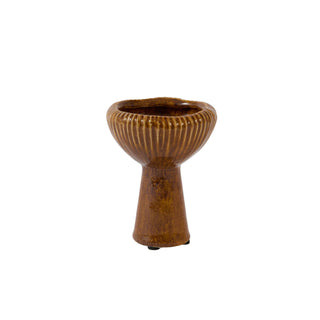 Gylano Candle Stick Orange-Amber 12cm