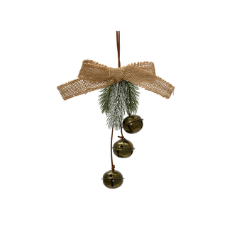 Green Bells with Jute & Greenery Tree Decoration