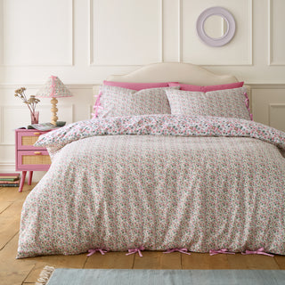 Pearly Queen Ditsy Pink Super King Duvet Cover Set
