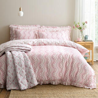 Spitalfield Silk Stripe Single Duvet Set