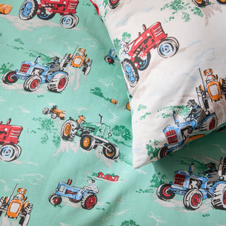 Vintage Tractors Double Duvet Set