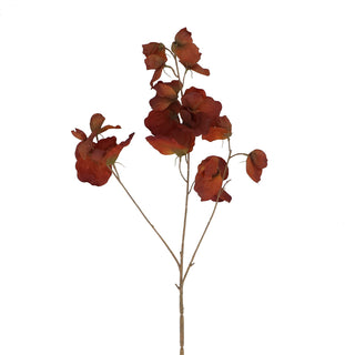 Antique Orange Pea Blossom Flower 75cm
