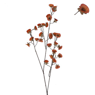 Dark Orange Mini Morning Glory Flower 79cm