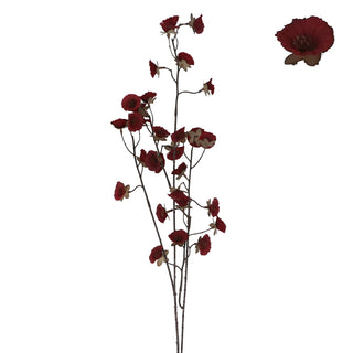 Burgundy Mini Morning Glory Flower 79cm