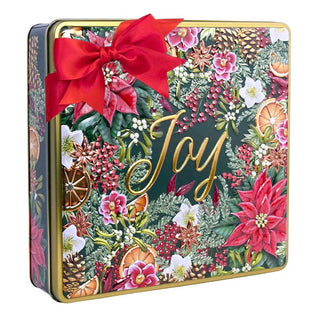 Wreath of Joy Assorted Shortbread Biscuit Tin 450g