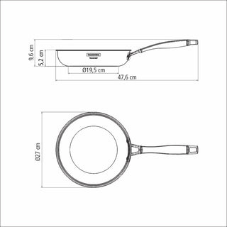 Stainless Steel Frying Pan 26cm 3Ply
