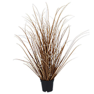 Faux Brown Grass Potted Plant 52cm