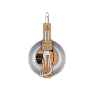 Grano 3-Ply Stainless Steel Frying Pan 20cm with Spatula  1.2L