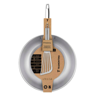 Grano 3-Ply Stainless Steel Frying Pan 26cm with Spatula (2.2l)