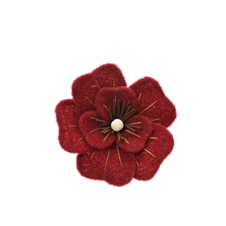 Broad Leaf Christmas Flower on Clip