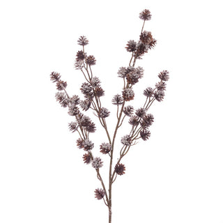 Snowy Pine Cone Spray 81cm