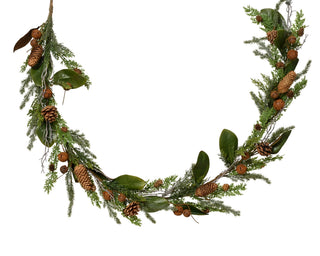 Pinecones and Metal Bells Mix Garland