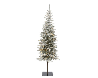 Alpbach Fir Snowy Pre Lit Christmas Tree 7ft