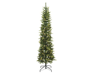 Slim Fir Pre Lit Christmas Tree 7ft