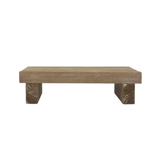 Natural Rectangle Riser Wood Decoration 30cm
