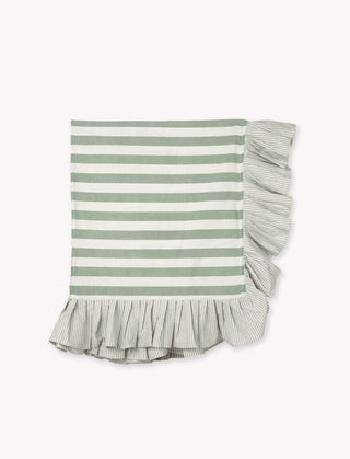 Harlton Wide Stripe Tablecloth Rosemary